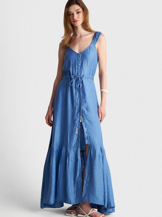 ALE - The Non Usual Casual Summer Maxi Dress Blue