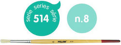 Milan Art Brush Hog Hair No 8