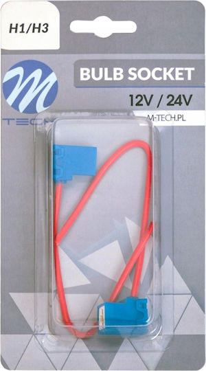 2x Socket Block Bulb Holder H1 H3 12/24v Ceramic Cu Wires