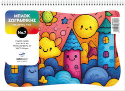 Zeichenblock Salko Nr7 21x29cm A4 40 Stück 80g