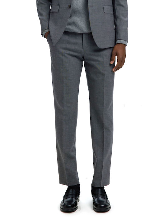 Selected Pantaloni Elastic Slim Fit Antracit