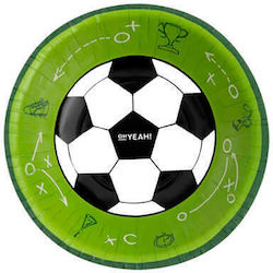 Round Paper Football Bowls 6 Pieces
