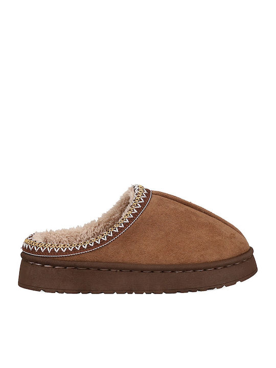 Migato Women's Winter Slippers Brown