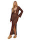Chica Women's Maxi Beach Dress Brown