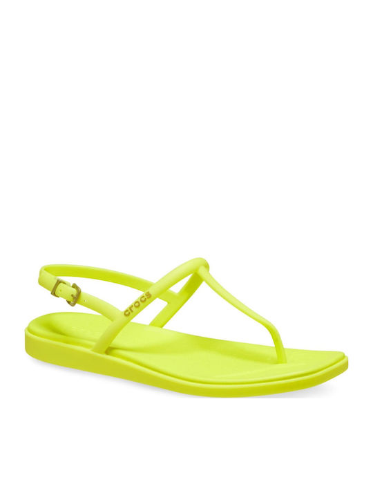 Crocs Miami Șlapi în Culoare Galbenă