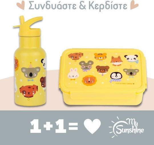 Stainless Steel Kids' Dinner Set 0.35lt 20 x 7.3 x 7.3cm