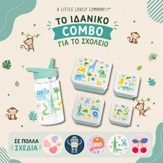 A Little Lovely Company Kids Water Bottle Plastic
