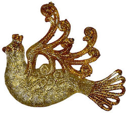 Hanging Little Bird Ornament Glitter 12x9 Cm 2 Designs