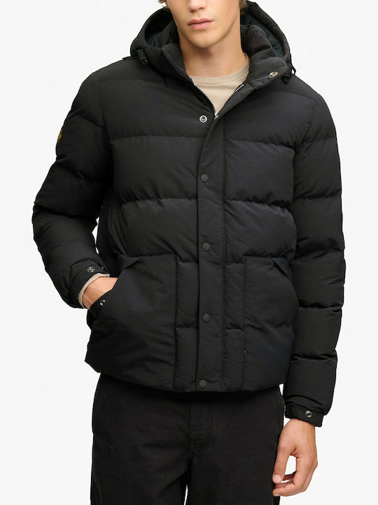Superdry Everest Мъжко Яке Puffer Jet Black