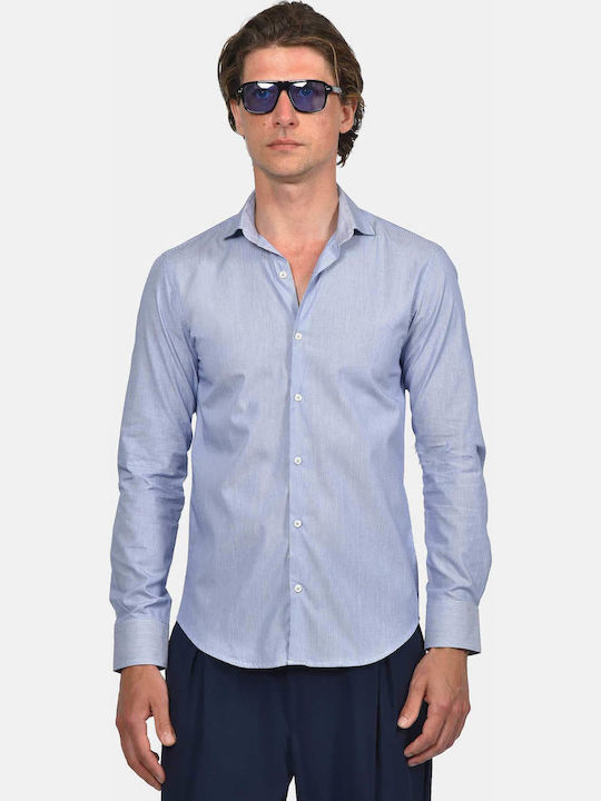 Berto Lucci Long Sleeve Cotton Shirt in Regular...