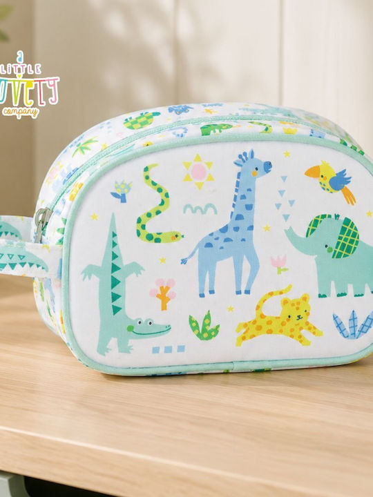 A Little Lovely Company Toiletry Bag Essentials Carry Handle Jungle