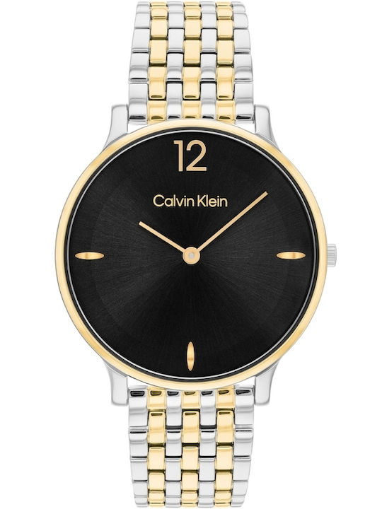 Calvin Klein Ceas De Damă Luxe 34mm Cu Baterie Și Brățară Metalică Argintie
