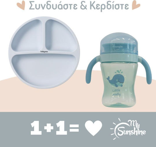 Children's Food Plate from Silicone Blue