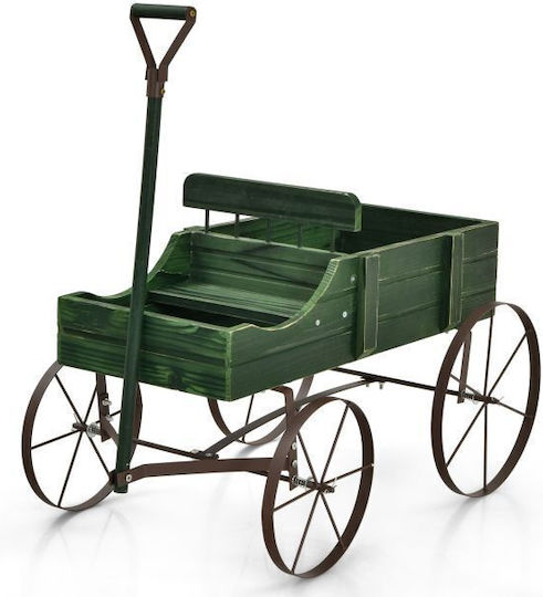 Costway Ζαρντινιέρα Ξύλινη Πράσινη 60.96x34.29x62.23εκ.