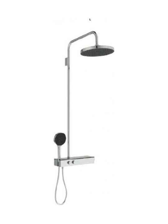 Ideal Standard Solos Shower Column with Bathtub Mixer White