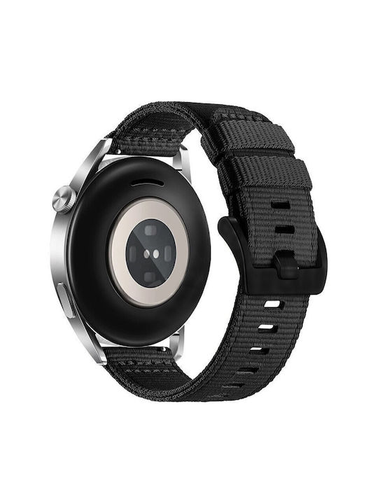 Curea Woven Nylon Amazfit Bip 6 46mm Negru