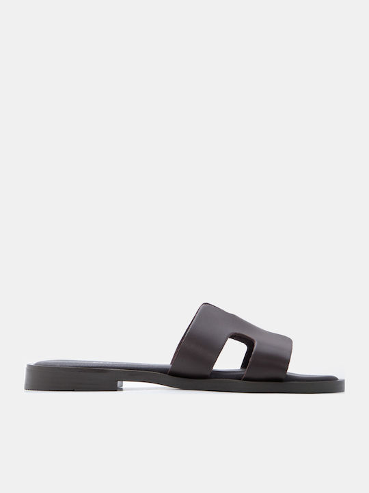 Luigi Damen Flache Sandalen Braun