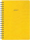 Next Daily Agenda Prespan 2027 Yellow Spiral 14...