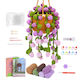 Crochet Set Hanging Plant Basket Tools Suitable Beginners Multicolored Video Tutorials