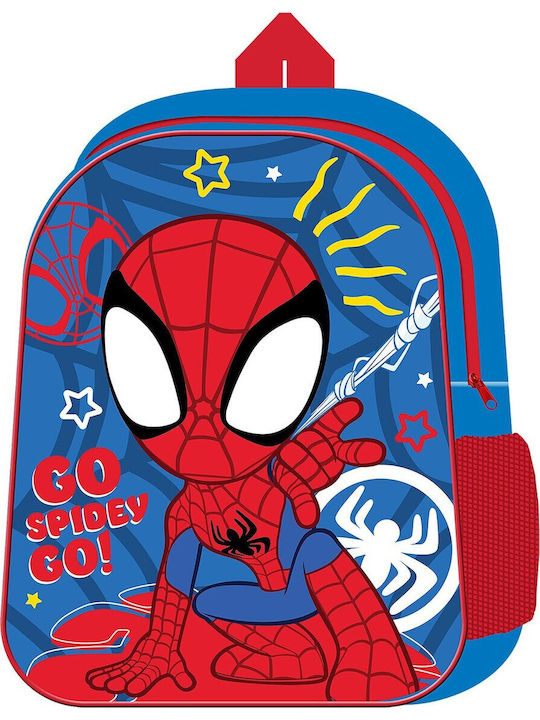Spiderman School Backpack for Kindergarten with Water Bottle Holder