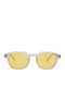 OJO Sunglasses Ceil Unisex Sunglasses with Transparent Frame and Transparent Lens 39OEV82426