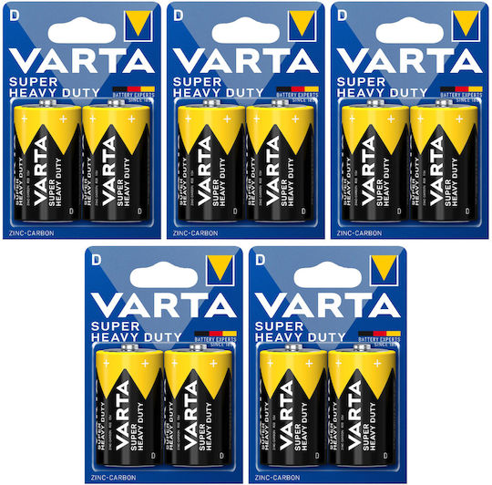 Varta Baterii De Zinc D 1.5V 2 Bucăți