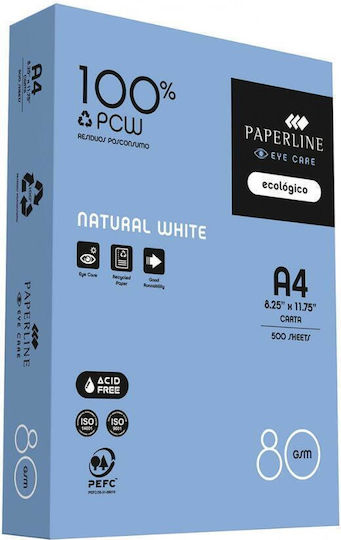 Q-Connect Hârtie de Imprimare Reciclată A4 80gr/m² 500 Foi