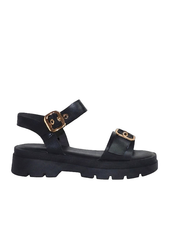 Women's Flat Sandals Flatforms Black