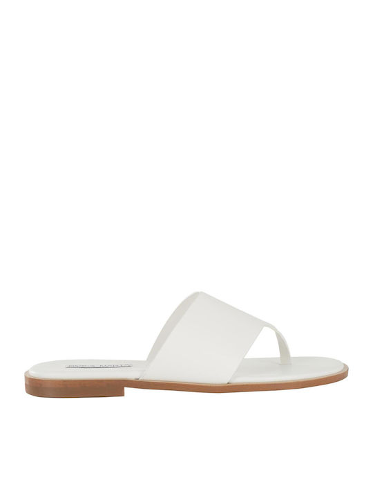 Sofia Manta Leather Women's Flat Sandals White