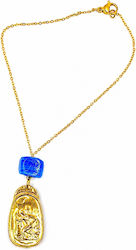 Γουρι Αυτοκινητου Athinodorou Handmade Ατσαλοχρυσο Διπλης Οψης Αγιος Χριστοφοροσ-παναγια Βρεφος 09nv-00004