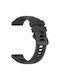 Λουράκι Σιλικόνης Semi-transperent Pattern Amazfit Bip 6 46mm Black