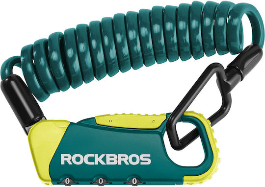 Rockbros Fahrradschloss Zusammenklappbar mit Kombination / mit Schlüssel Türkis