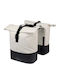 Basil Double Bicycle Rack Bag White