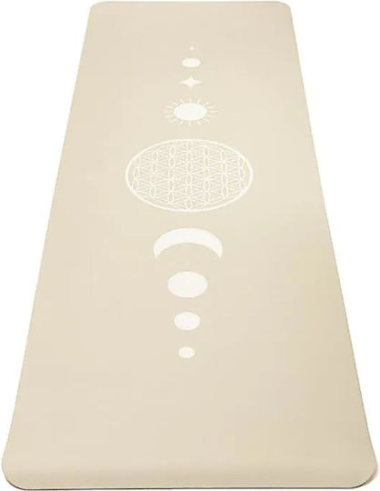 Yogi & Yogini Στρώμα Γυμναστικής Yoga Μπεζ (183x61cm)