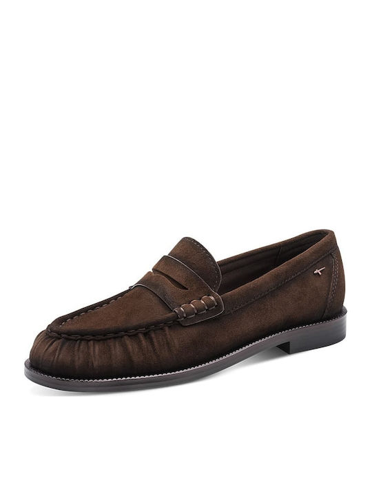 Tamaris Δερμάτινα Γυναικεία Loafers σε Καφέ Χρώμα