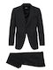 Men's Groom's Suit with Slim Fit Black