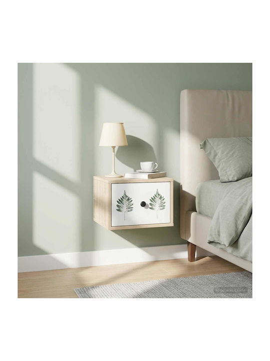 Wooden Beige Bedside Table 36x33x25cm