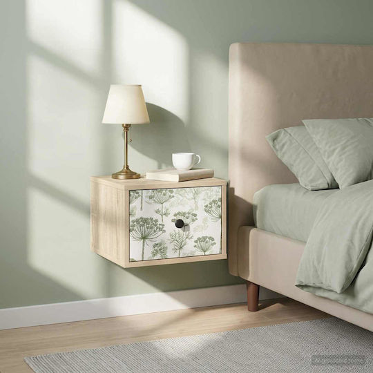 Nachttisch Holz Beige 36x33x25cm