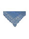 Zaros Tablecloth With Blue Vinyl Lace 180x137cm