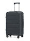Sunshine Large Grey Travel Suitcase Height 75cm