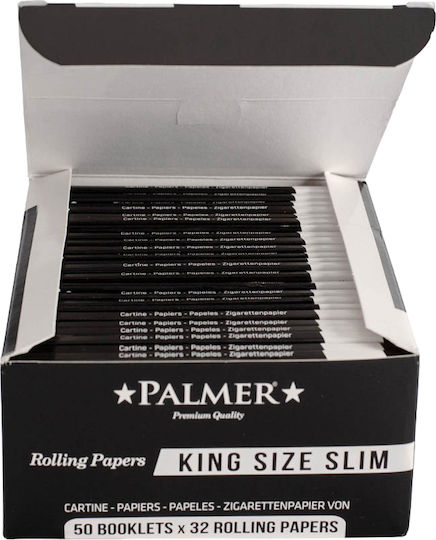 Palmer Χαρτάκια Στριφτού Τσιγάρου Slim King Size Slim 50τμχ