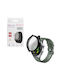 Volte-Tel Edge Cover Plastic Case with Tempered Glass in Black Colour for Xiaomi Watch 5
