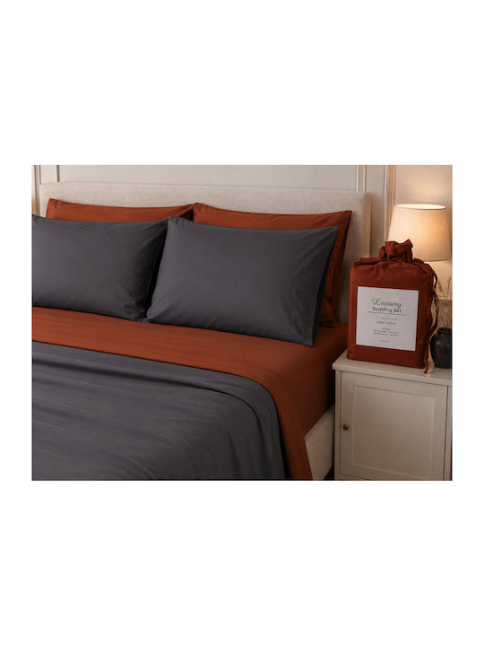 Set Cearceafuri De Pat Super Duble 240x270cm Parrishome (4 Buc)