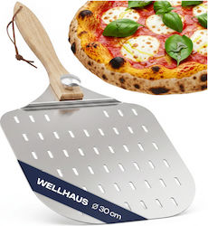 Wellhaus Lopată Pentru Pizza Din Aluminiu Perforată 30x30 cm Wellhaus Lopată Pentru Pizza Din Aluminiu Perforată 30x30 cm