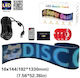 GloboStar Плъзгаща се LED табела Едностранна Водоустойчива 144x16cm RGB