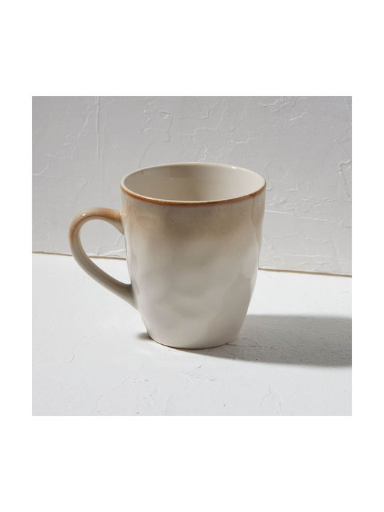 Estia Vignette Ceramic Brown Mug 400ml 6pcs