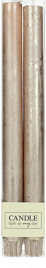 Zaros Decorative Ecru Taper Candle 4 Pieces