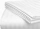 Striped White Sheet Luxury Quality 240 Thread Count 180 X 290 Cm 20 Pieces
