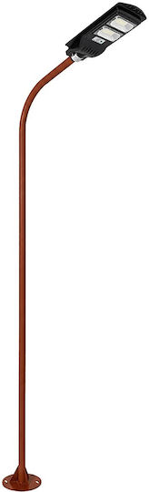 Globostar Urbano-280 Glb-000-0011 Metal Galvanized Lighting Pole Solar Street Light Outdoor Ral 8004 Corten Brown Matte W84 X D25 X H280cm Glb-000-0011