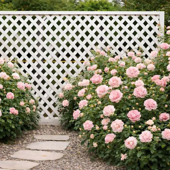 Spalier Für Garten in Weiß Farbe 240x120cm